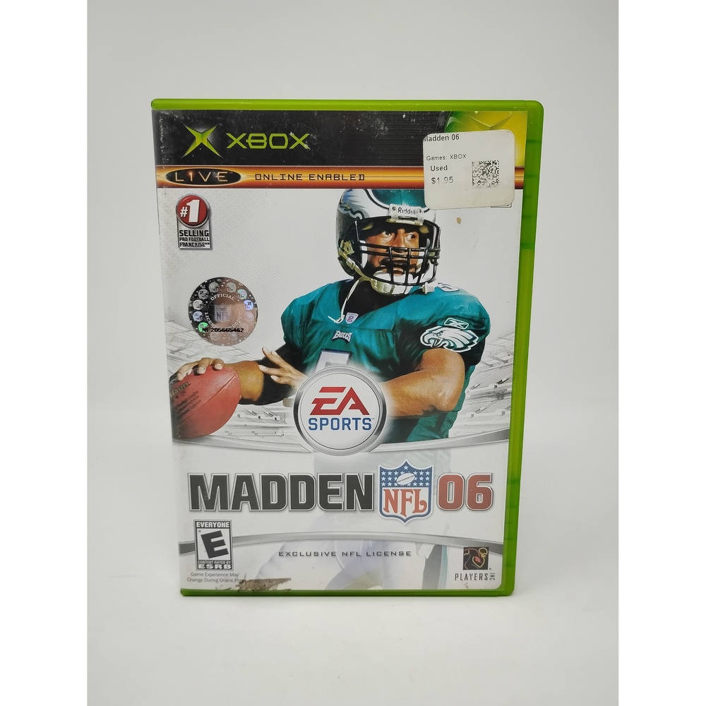 Electronic Arts Madden NFL 06 for Xbox Original Game Disc Case Manual Football
